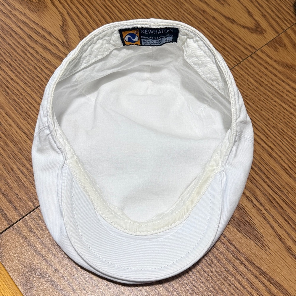 Set of 2 Lids… High Quality 109% Cotton Beige and White Caps - Picture 16 of 16